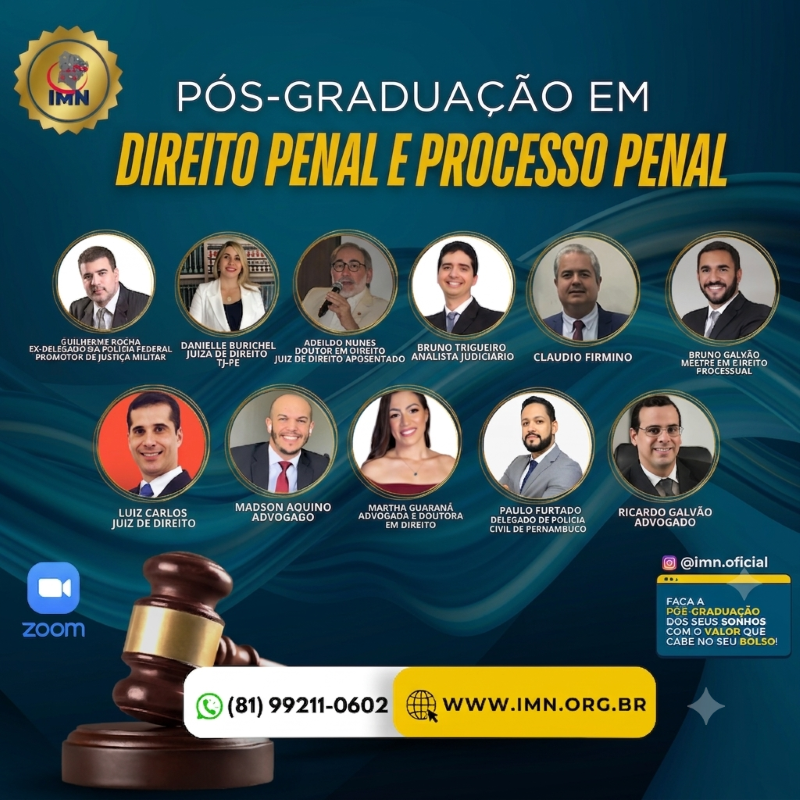 Pós-Graduação em Direito Penal e Processo Penal - 17ª Turma