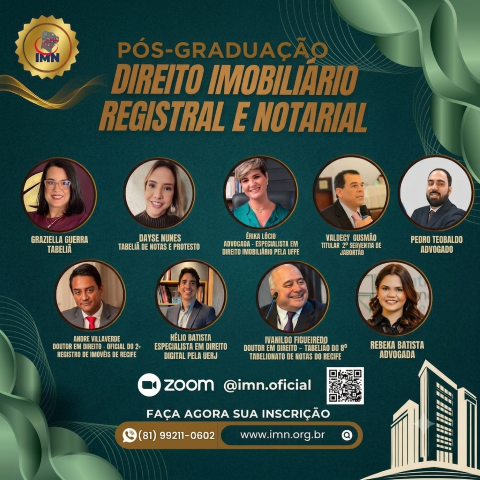 Pós-Graduação em Direito Imobiliário, Registral e Notarial (5ª Turma)
